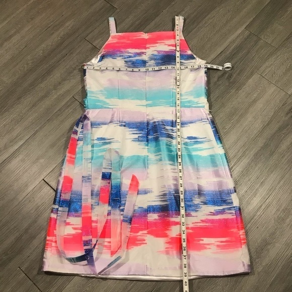 Sasha Drake Bright Square Neck Sleeveless Dress - Picture 8 of 11